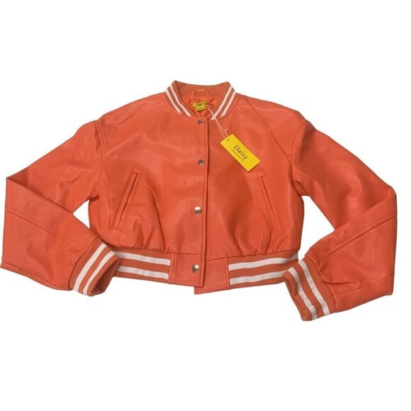 Daisy Vegan Leather Varsity Jacket - Picture 2 of 9
